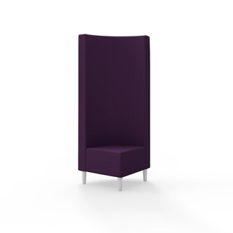 Snake kulmarahi 90°, korkea selkänoja, jalat puuta, ik 43 cm