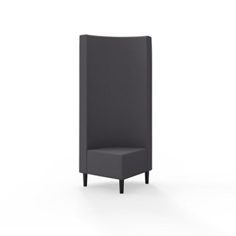 Snake kulmarahi 90°, korkea selkänoja, jalat puuta, ik 43 cm