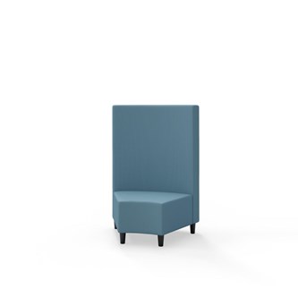 Snake kulmarahi 45°, keskikorkea selkänoja, jalat puuta, ik 37,5 cm