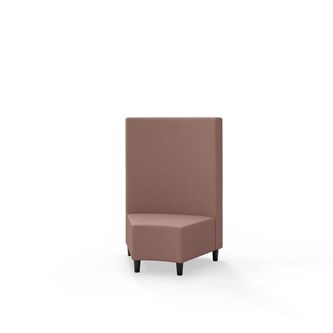 Snake kulmarahi 45°, keskikorkea selkänoja, jalat puuta, ik 37,5 cm