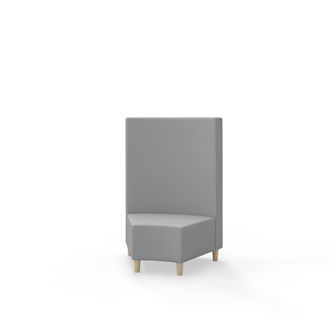 Snake kulmarahi 45°, keskikorkea selkänoja, jalat puuta, ik 37,5 cm