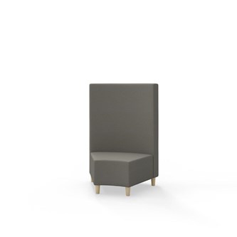 Snake kulmarahi 45°, keskikorkea selkänoja, jalat puuta, ik 37,5 cm