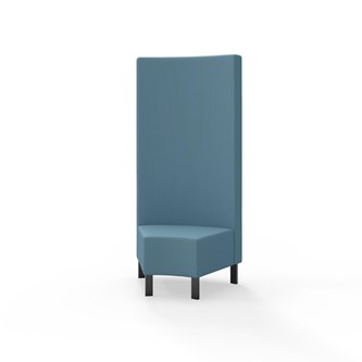 Snake kulmarahi 45°, korkea selkänoja, metallijalat, ik 43 cm