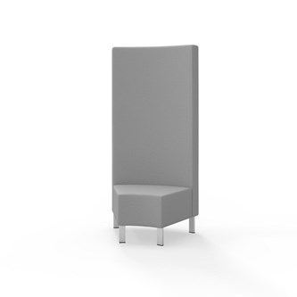 Snake kulmarahi 45°, korkea selkänoja, metallijalat, ik 43 cm