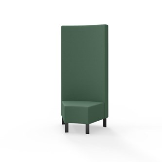 Snake kulmarahi 45°, korkea selkänoja, metallijalat, ik 43 cm