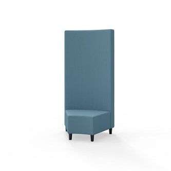 Snake kulmarahi 45°, korkea selkänoja, jalat puuta, ik 37,5 cm