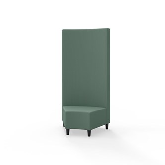 Snake kulmarahi 45°, korkea selkänoja, jalat puuta, ik 37,5 cm