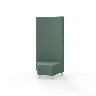 Snake kulmarahi 45°, korkea selkänoja, jalat puuta, ik 37,5 cm