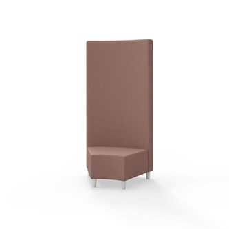 Snake kulmarahi 45°, korkea selkänoja, jalat puuta, ik 37,5 cm