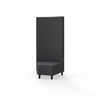 Snake kulmarahi 45°, korkea selkänoja, jalat puuta, ik 37,5 cm