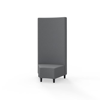 Snake kulmarahi 45°, korkea selkänoja, jalat puuta, ik 37,5 cm