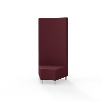 Snake kulmarahi 45°, korkea selkänoja, jalat puuta, ik 37,5 cm