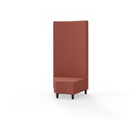 Snake kulmarahi 45°, korkea selkänoja, jalat puuta, ik 37,5 cm