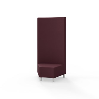 Snake kulmarahi 45°, korkea selkänoja, jalat puuta, ik 37,5 cm