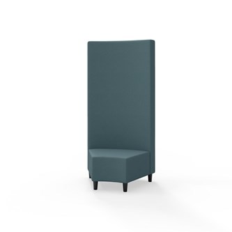 Snake kulmarahi 45°, korkea selkänoja, jalat puuta, ik 37,5 cm