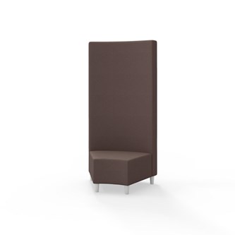 Snake kulmarahi 45°, korkea selkänoja, jalat puuta, ik 37,5 cm