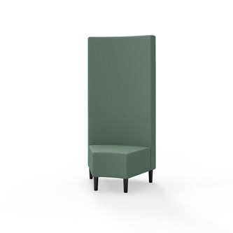 Snake kulmarahi 45°, korkea selkänoja, jalat puuta, ik 43 cm