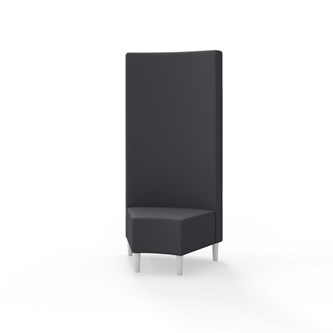 Snake kulmarahi 45°, korkea selkänoja, jalat puuta, ik 43 cm