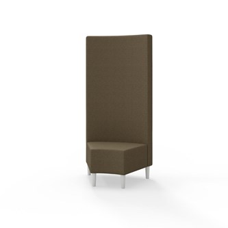 Snake kulmarahi 45°, korkea selkänoja, jalat puuta, ik 43 cm