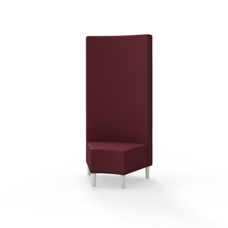 Snake kulmarahi 45°, korkea selkänoja, jalat puuta, ik 43 cm