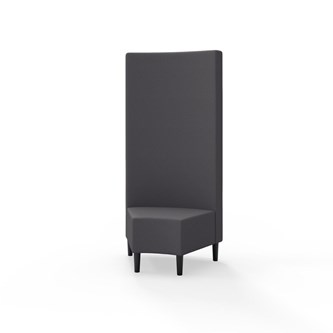 Snake kulmarahi 45°, korkea selkänoja, jalat puuta, ik 43 cm