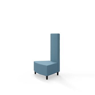 Snake kulmarahi 45°, keskikorkea selkänoja sisäkulmassa, jalat puuta, ik 37,5 cm