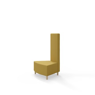 Snake kulmarahi 45°, keskikorkea selkänoja sisäkulmassa, jalat puuta, ik 37,5 cm