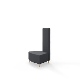 Snake kulmarahi 45°, keskikorkea selkänoja sisäkulmassa, jalat puuta, ik 37,5 cm