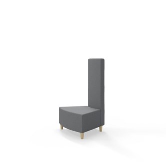 Snake kulmarahi 45°, keskikorkea selkänoja sisäkulmassa, jalat puuta, ik 37,5 cm