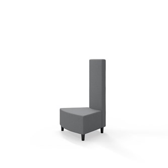 Snake kulmarahi 45°, keskikorkea selkänoja sisäkulmassa, jalat puuta, ik 37,5 cm