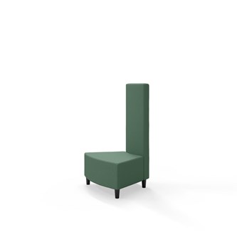 Snake kulmarahi 45°, keskikorkea selkänoja sisäkulmassa, jalat puuta, ik 37,5 cm