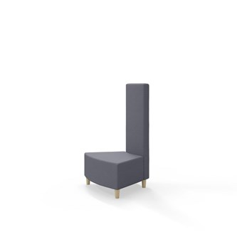 Snake kulmarahi 45°, keskikorkea selkänoja sisäkulmassa, jalat puuta, ik 37,5 cm