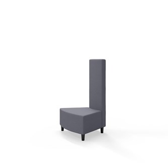 Snake kulmarahi 45°, keskikorkea selkänoja sisäkulmassa, jalat puuta, ik 37,5 cm