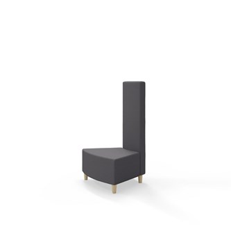 Snake kulmarahi 45°, keskikorkea selkänoja sisäkulmassa, jalat puuta, ik 37,5 cm