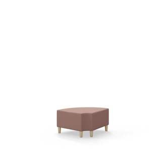 Snake kulmarahi 90° pyöreä R 12,  jalat puuta, ik 37,5 cm