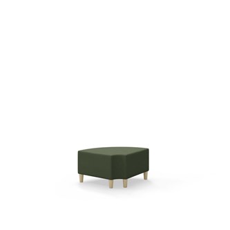 Snake kulmarahi 90° pyöreä R 12,  jalat puuta, ik 37,5 cm