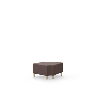 Snake kulmarahi 90° pyöreä R 12,  jalat puuta, ik 37,5 cm