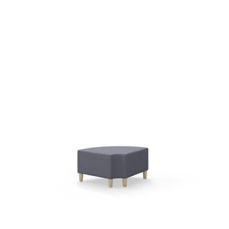 Snake kulmarahi 90° pyöreä R 12,  jalat puuta, ik 37,5 cm