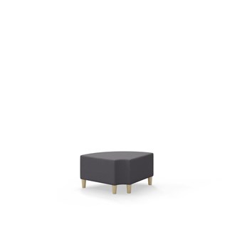 Snake kulmarahi 90° pyöreä R 12,  jalat puuta, ik 37,5 cm