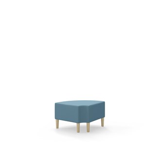 Snake kulmarahi 90° pyöreä R 12, jalat puuta, ik 43 cm