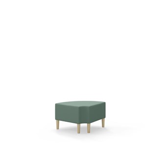 Snake kulmarahi 90° pyöreä R 12, jalat puuta, ik 43 cm