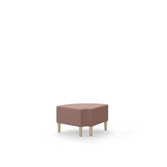 Snake kulmarahi 90° pyöreä R 12, jalat puuta, ik 43 cm