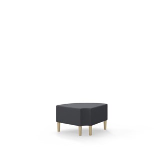 Snake kulmarahi 90° pyöreä R 12, jalat puuta, ik 43 cm