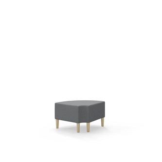 Snake kulmarahi 90° pyöreä R 12, jalat puuta, ik 43 cm