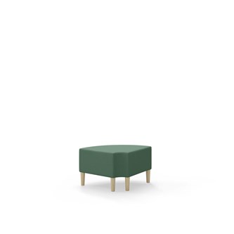 Snake kulmarahi 90° pyöreä R 12, jalat puuta, ik 43 cm