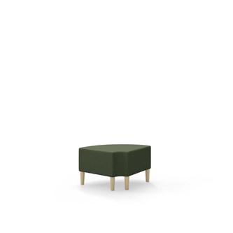 Snake kulmarahi 90° pyöreä R 12, jalat puuta, ik 43 cm