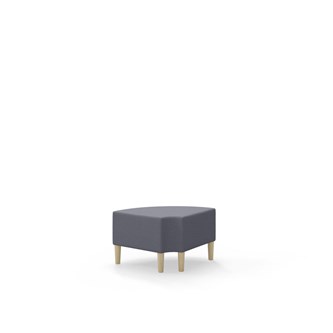 Snake kulmarahi 90° pyöreä R 12, jalat puuta, ik 43 cm