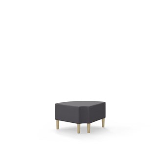 Snake kulmarahi 90° pyöreä R 12, jalat puuta, ik 43 cm