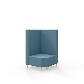 Snake kulmarahi 90° R 12, keskikorkea selkänoja, jalat puuta, ik 37,5 cm