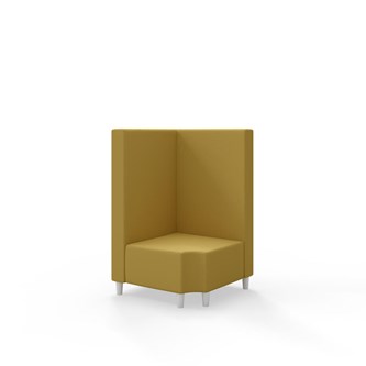 Snake kulmarahi 90° R 12, keskikorkea selkänoja, jalat puuta, ik 37,5 cm